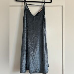 Crushed Velvet Slip Dress
